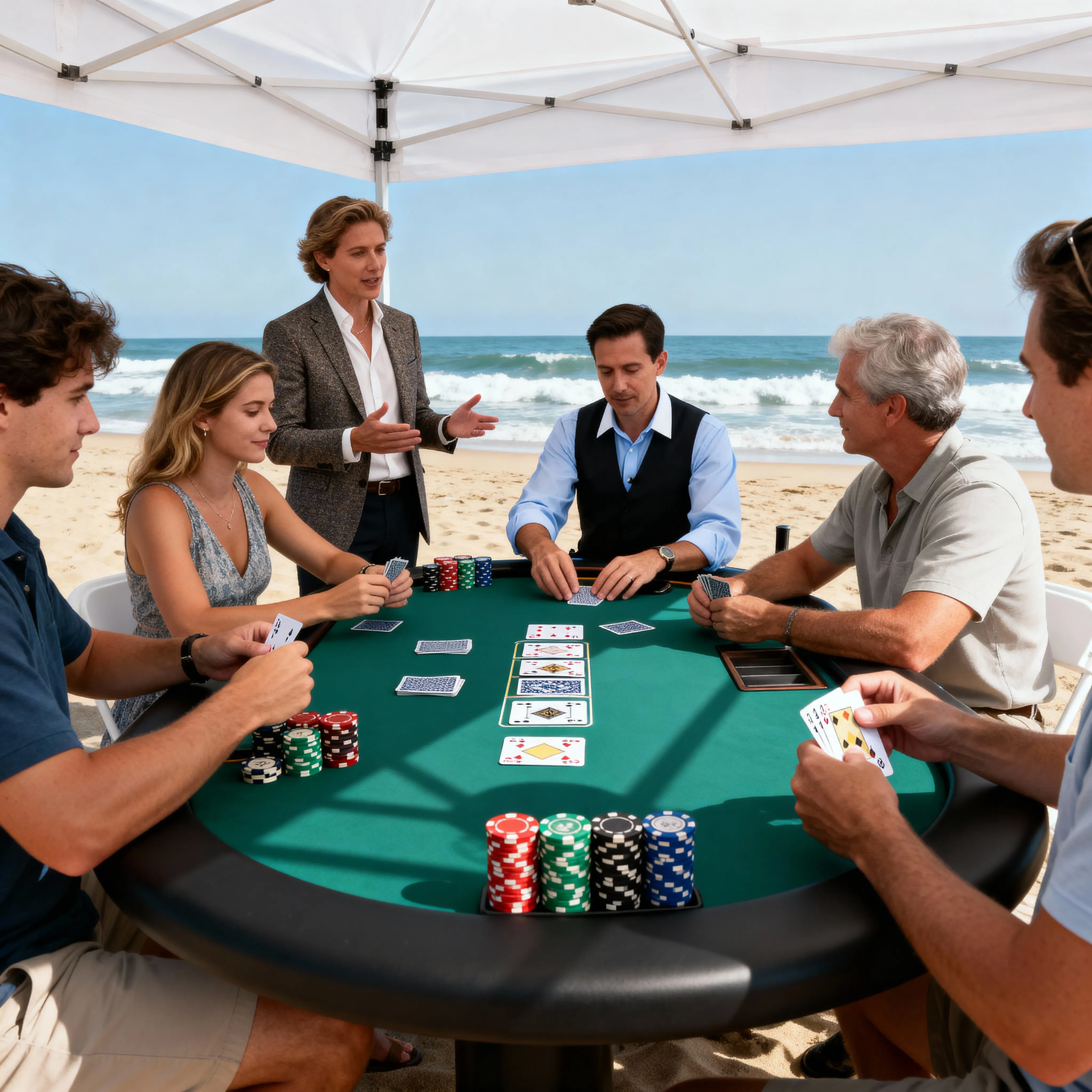 Face-to-face casino entertainment session