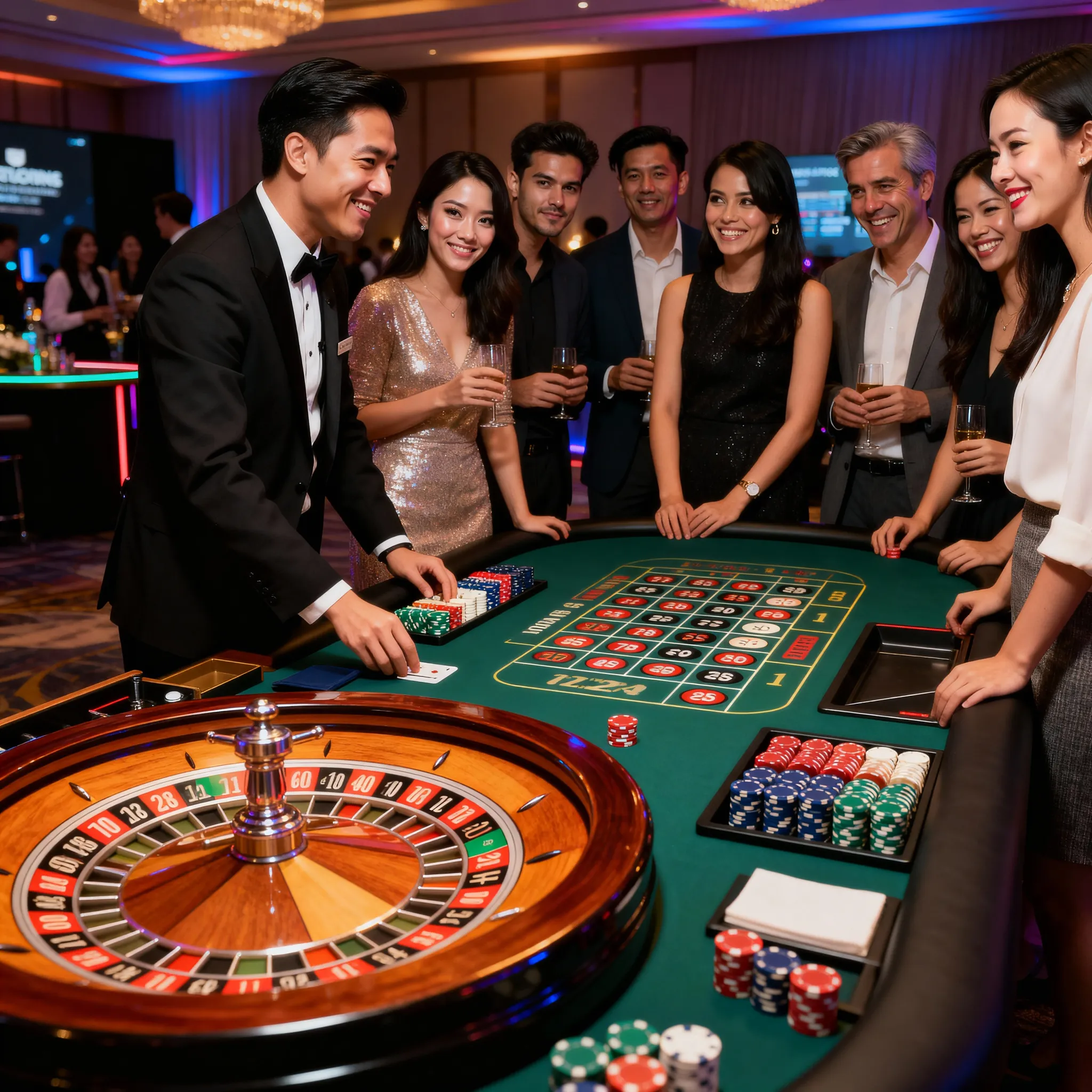Genuine casino tables and equipment